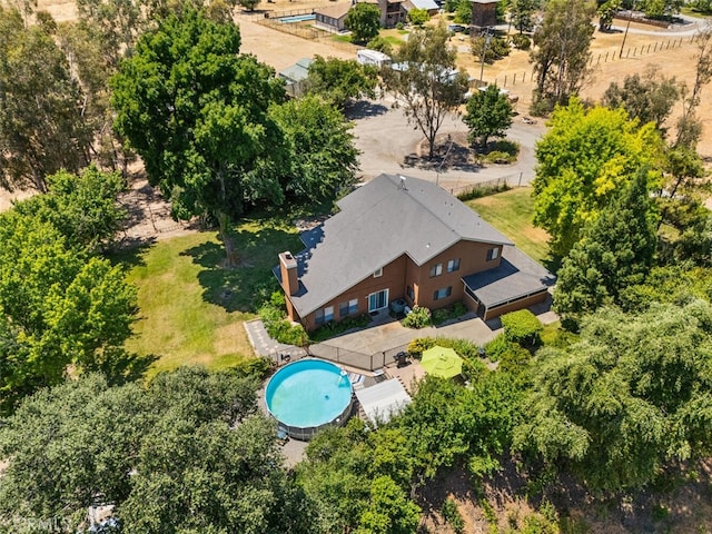 24825 Florence Ave, Corning, CA 96021 - view from above of property with a pool area