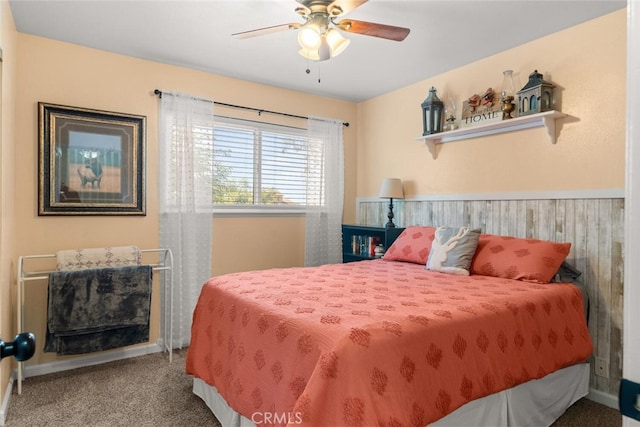 24825 Florence Ave, Corning, CA 96021 - bedroom featuring carpet flooring and a ceiling fan