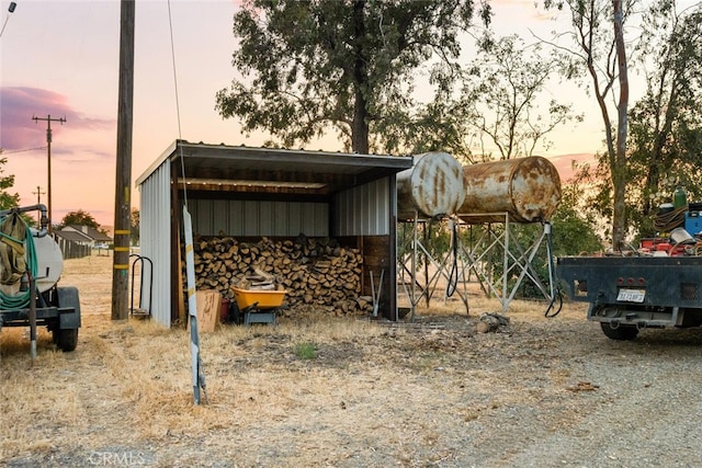 24825 Florence Ave, Corning, CA 96021 - view of outdoor structure at dusk