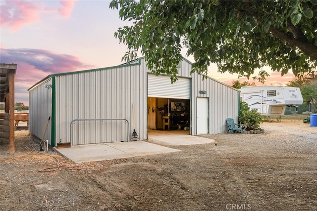 24825 Florence Ave, Corning, CA 96021 - view of outdoor structure at dusk