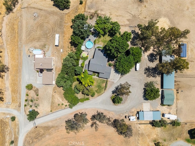 24825 Florence Ave, Corning, CA 96021 - aerial overview of property's location with rural landscape and a desert landscape