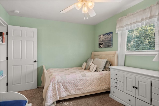 24825 Florence Ave, Corning, CA 96021 - carpeted bedroom featuring a ceiling fan