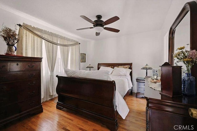 665 N Waterbury Ave, Covina, CA 91722 - bedroom featuring wood finished floors and ceiling fan