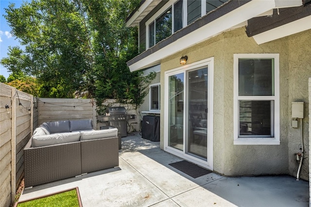 20 Marigold Unit 15, Irvine, CA 92614 - fenced backyard featuring a patio, outdoor lounge area, and grilling area