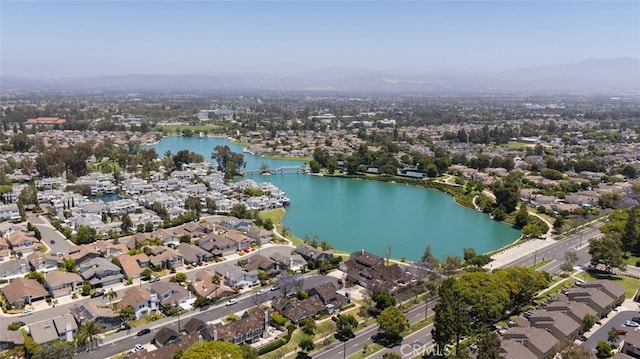 20 Marigold Unit 15, Irvine, CA 92614 - aerial view of property's location featuring a water and mountain view and nearby suburban area