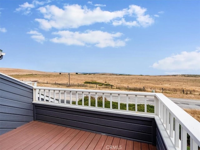271 Vista Del Mar Unit 1, San Simeon, CA 93452 - wooden deck with a view of rural / pastoral area