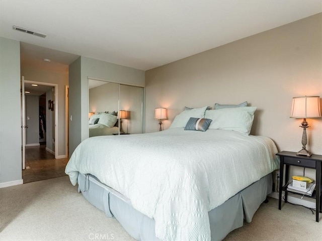 271 Vista Del Mar Unit 1, San Simeon, CA 93452 - bedroom with light colored carpet and a closet