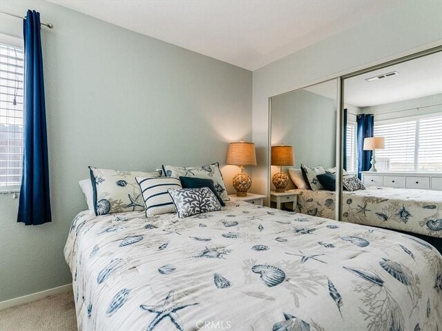 271 Vista Del Mar Unit 1, San Simeon, CA 93452 - bedroom featuring carpet floors and a closet