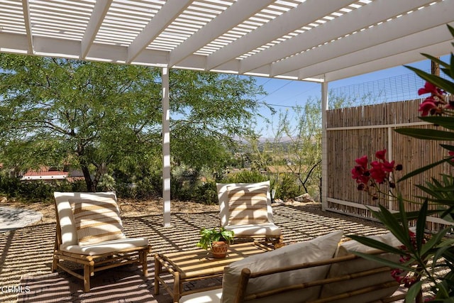 54667 Benecia Trl, Yucca Valley, CA 92284 - view of patio featuring a pergola