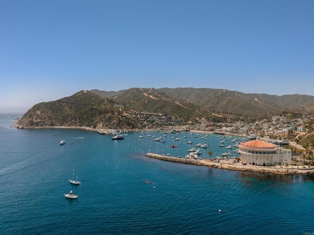 211 Mar De Cortez, Avalon, CA 90704 - water view featuring a mountain backdrop