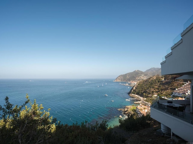 211 Mar De Cortez, Avalon, CA 90704 - water view featuring a mountain backdrop