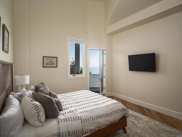 211 Mar De Cortez, Avalon, CA 90704 - bedroom featuring wood finished floors and a high ceiling