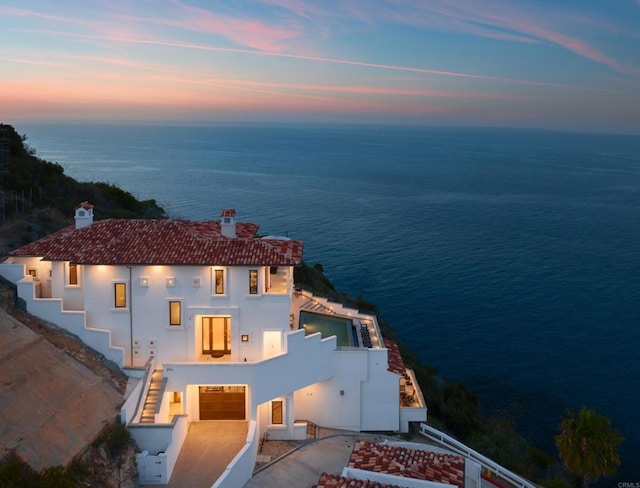 211 Mar De Cortez, Avalon, CA 90704 - aerial view at dusk of a water view
