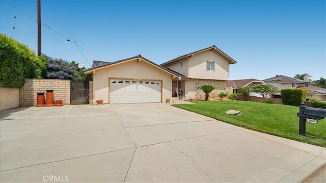 860 Knollwood Dr, Corona, CA 92882 - traditional home with stucco siding, an attached garage, concrete driveway, and a gate