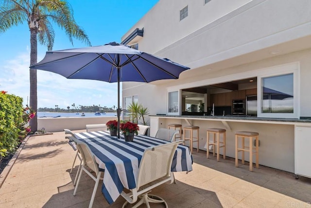 3366 Bayside Walk, San Diego, CA 92109 - view of patio / terrace with a bar