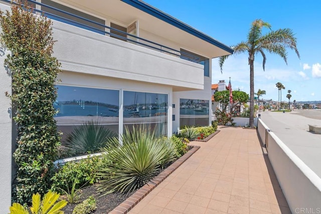 3366 Bayside Walk, San Diego, CA 92109 - view of home's exterior featuring a balcony and stucco siding