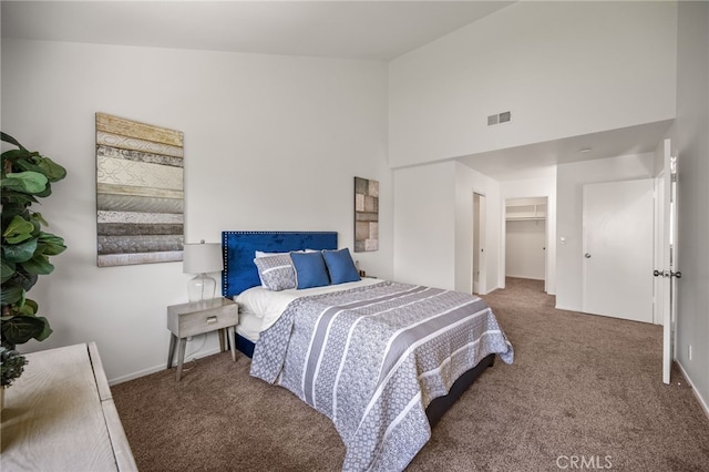 18325 Gum Tree Ln, Huntington Beach, CA 92646 - bedroom with carpet flooring and a high ceiling
