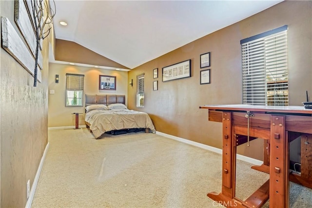 936 Gonzales St, Placentia, CA 92870 - carpeted bedroom featuring baseboards and lofted ceiling