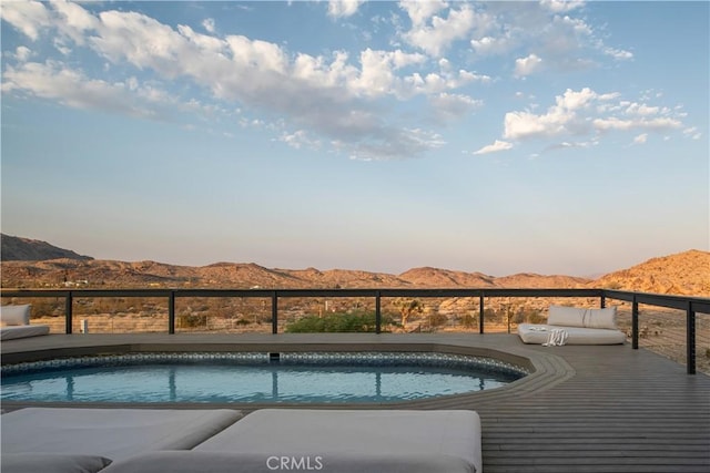 59855 Security Dr, Yucca Valley, CA 92284 - view of pool featuring a mountain view