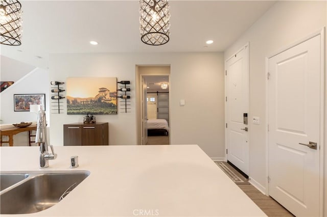 45055 Via Vela, Temecula, CA 92592 - kitchen featuring recessed lighting and wood finished floors