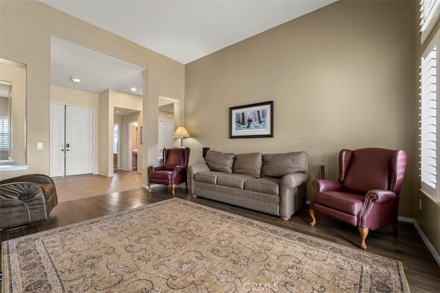 2631 Harvest Crest Ln, Corona, CA 92881 - living room featuring wood finished floors and plenty of natural light