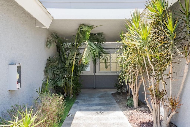 1807 E Cypress St E, Anaheim, CA 92805 - property entrance with stucco siding and french doors