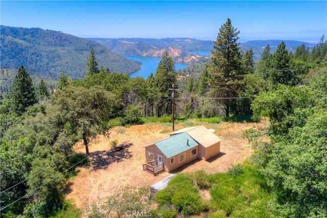 13545 Surcease Mine Rd, Oroville, CA 95965 - bird's eye view of a heavily wooded area and a mountainous background