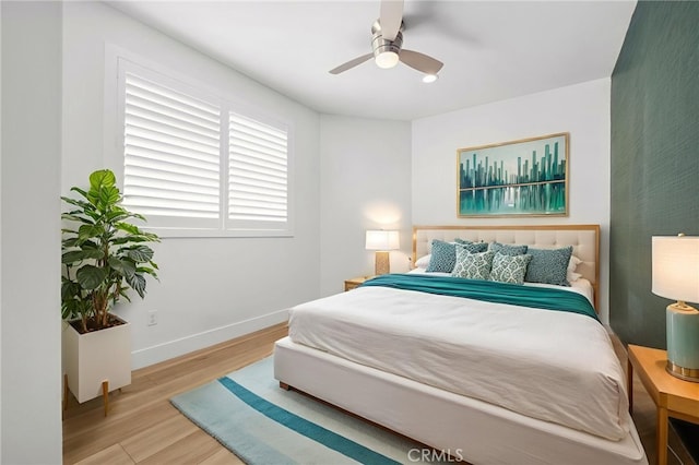 6508 Alondra Blvd, Paramount, CA 90723 - bedroom with wood finished floors and a ceiling fan