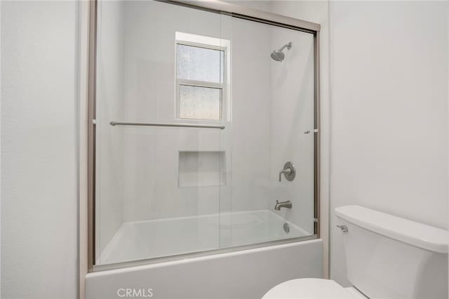 6508 Alondra Blvd, Paramount, CA 90723 - bathroom with toilet and combined bath / shower with glass door