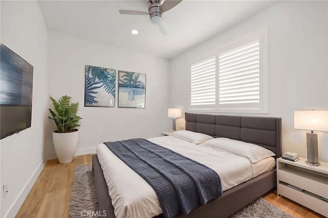 6508 Alondra Blvd, Paramount, CA 90723 - bedroom featuring light wood finished floors and ceiling fan
