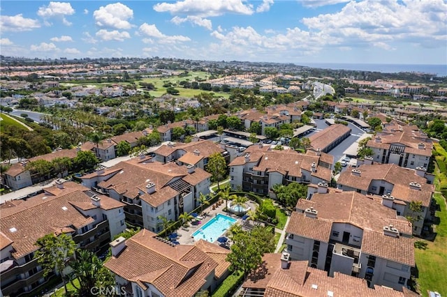 72 Corniche Dr Unit C, Dana Point, CA 92629 - aerial perspective of suburban area featuring a pool