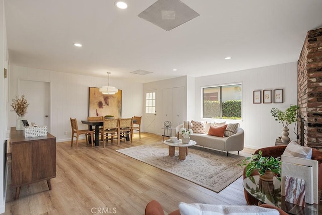 1157 Steffen St, Glendora, CA 91741 - living area featuring light wood finished floors and recessed lighting