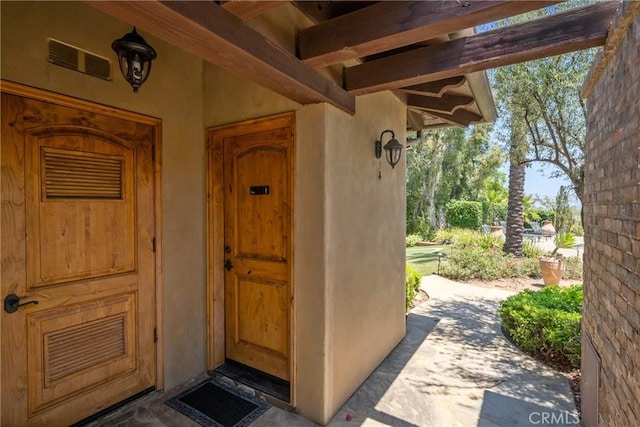 1377 Versante Cir, Corona, CA 92881 - entrance to property with stucco siding