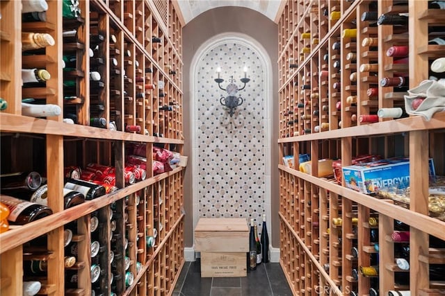 1377 Versante Cir, Corona, CA 92881 - wine cellar with tile patterned floors