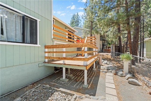 1876 Sparrow Rd, Wrightwood, CA 92397 - view of wooden terrace