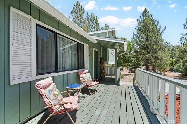 1876 Sparrow Rd, Wrightwood, CA 92397 - view of wooden terrace