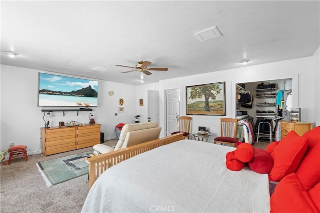 1876 Sparrow Rd, Wrightwood, CA 92397 - carpeted bedroom with a ceiling fan and baseboards