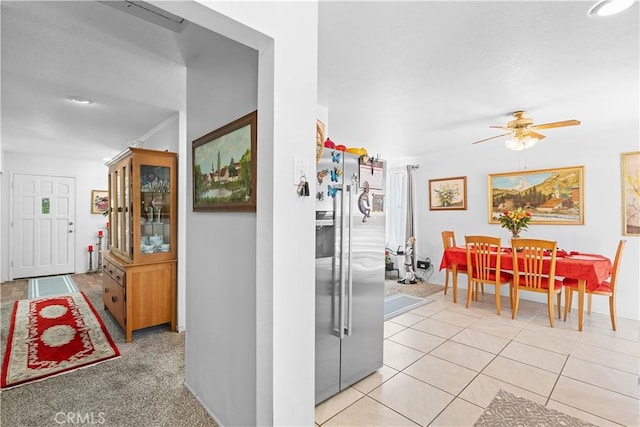 1876 Sparrow Rd, Wrightwood, CA 92397 - corridor with crown molding and light tile patterned floors