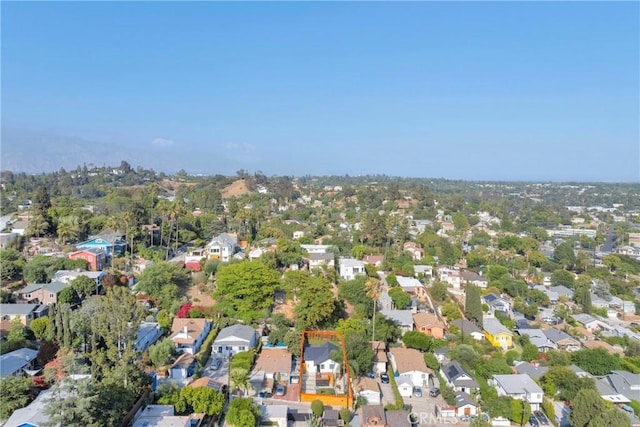 351 Vista Pl, Los Angeles, CA 90042 - aerial view of residential area featuring property parcel outlined