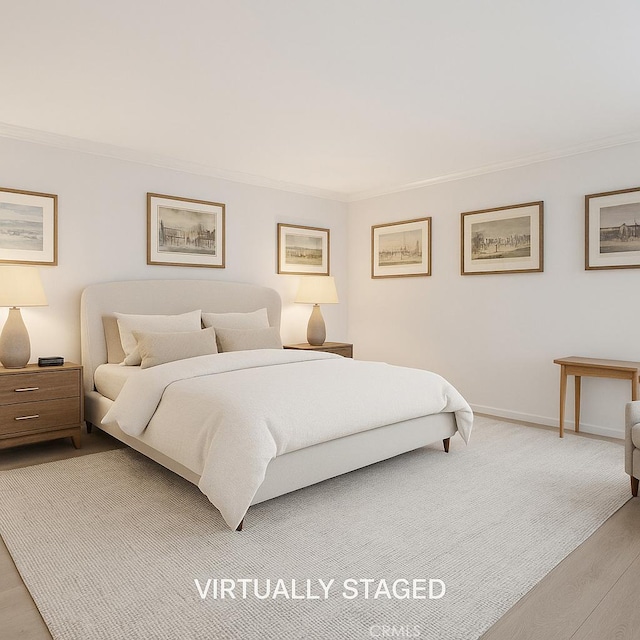 740 S Orange Grove Blvd Unit 7, Pasadena, CA 91105 - bedroom featuring ornamental molding and wood finished floors
