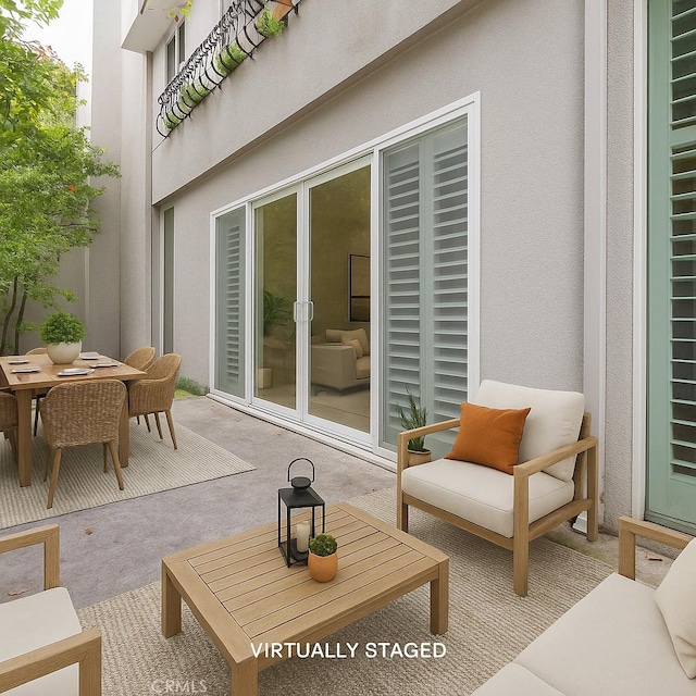 740 S Orange Grove Blvd Unit 7, Pasadena, CA 91105 - view of patio featuring outdoor dining area and an outdoor living space