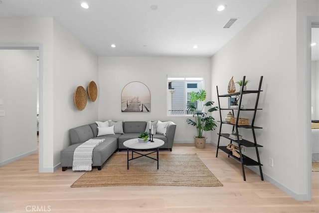 2117 Marshallfield Ln Unit B, Redondo Beach, CA 90278 - living room featuring wood finished floors and recessed lighting
