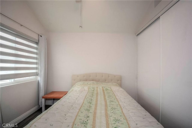 7008 Davenport Ct, Rancho Cucamonga, CA 91701 - bedroom with lofted ceiling and a closet