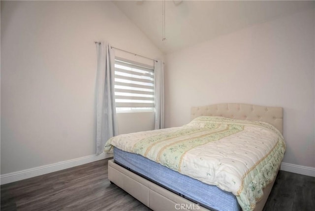 7008 Davenport Ct, Rancho Cucamonga, CA 91701 - bedroom with wood finished floors and lofted ceiling