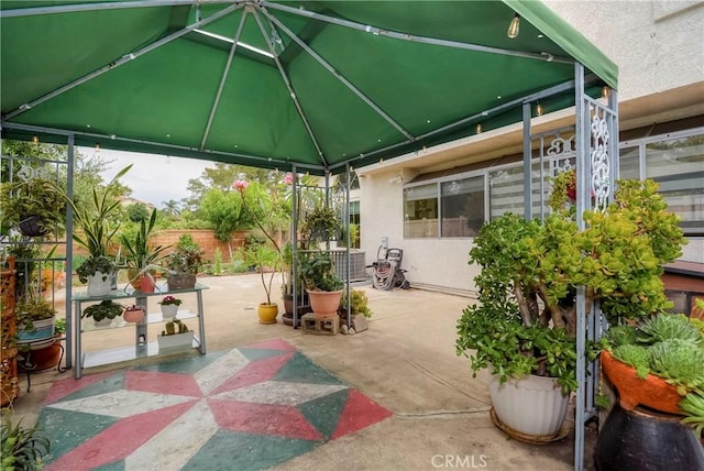 7008 Davenport Ct, Rancho Cucamonga, CA 91701 - view of patio / terrace featuring a gazebo