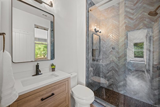 26380 San Felipe Rd, Warner Springs, CA 92086 - bathroom with a shower stall and vanity