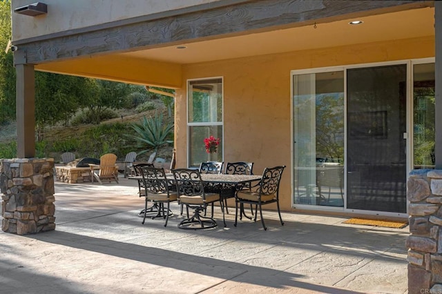 26380 San Felipe Rd, Warner Springs, CA 92086 - view of patio / terrace with outdoor dining area