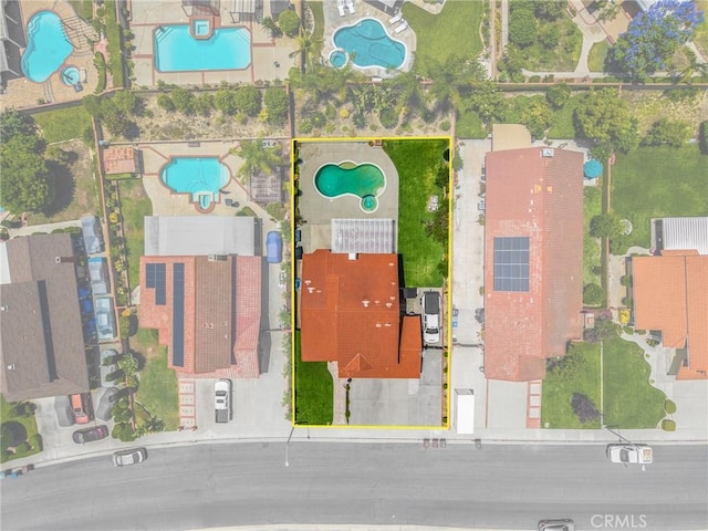 637 Silver Bridle Rd, Walnut, CA 91789 - view of property location featuring a pool area and property boundaries highlighted