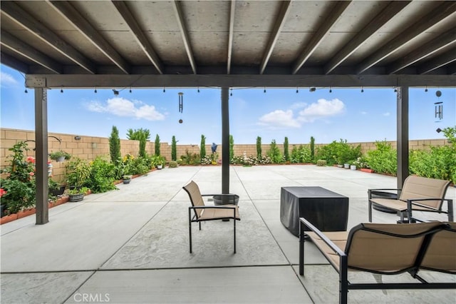 14160 Hercules St, Hesperia, CA 92345 - fenced backyard with a patio