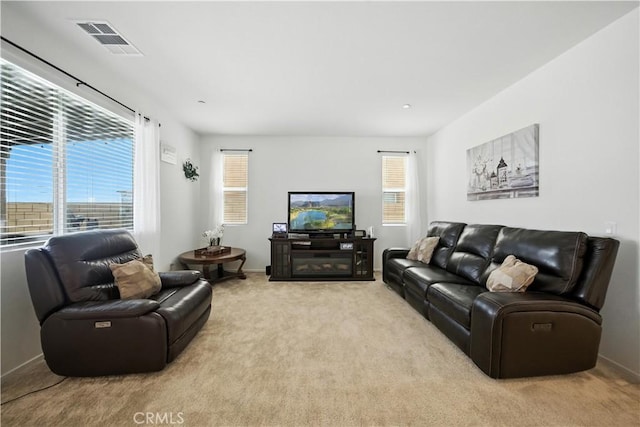 14160 Hercules St, Hesperia, CA 92345 - living room with light carpet and baseboards